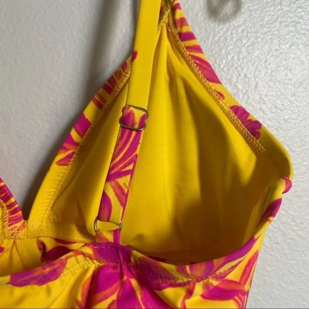 BCBG Paris Floral Bikini Swimsuit